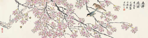 陈天硕 庚寅（2010年）作 春辉晴明 镜片 设色纸本