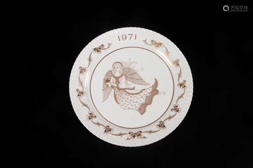 Spode 1971年限量圣诞装饰摆盘 英国