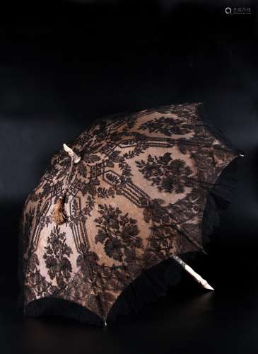 英国维多利亚时期牙质蕾丝洋伞 英国