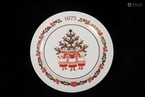 Spode 1975年限量圣诞装饰摆盘 英国