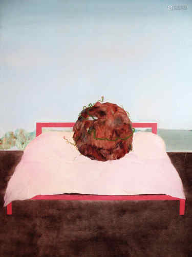 柯荣华 2010年作 红石骨朵之三 布面 油画
