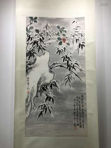 徐世昌 纸本花卉立轴