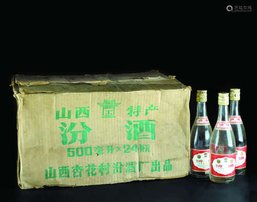 汾酒 数量：24瓶（原箱） 度数：60% 规格：500ml 日期：1989年9月12日