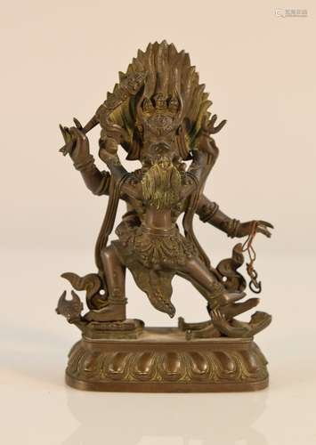 Chinese Bronze Deity Yam Yum