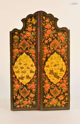 Old Persian Middle Eastern lacquered Mirror