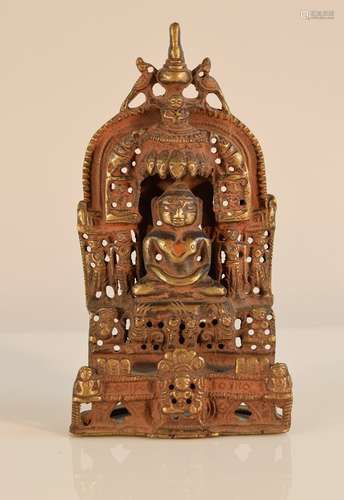 Jain Bronze Buddha with Characters