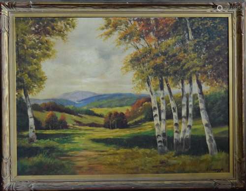 Landscape Oil Painting of Autumn Scene