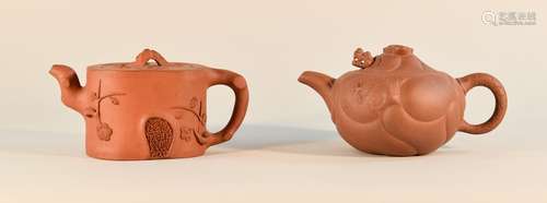 Two Chinese Yixin Teapots