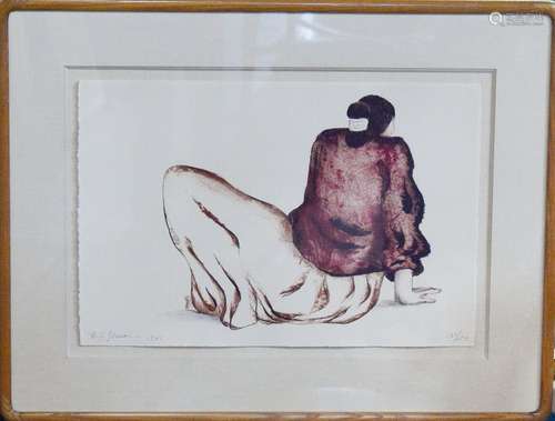 Water Color of a Women - Signed