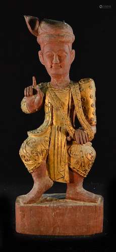 Large Southeast Asia Wood Figurine