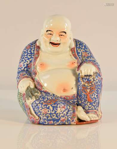 Chinese Famille Rose Porcelain Happy Buddha