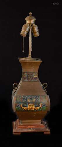 Chinese CloisonnÃ© and Bronze Vase