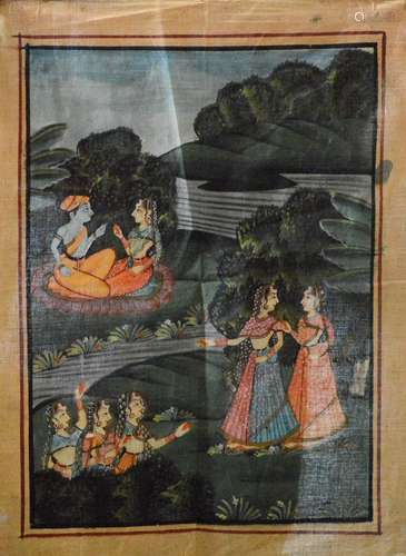 Indian Painting on Silk