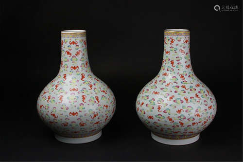 Antique Pair of Chinese Porcelain Vases