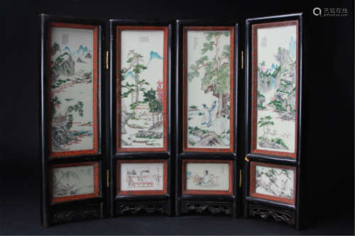 Antique Chinese Table Screen