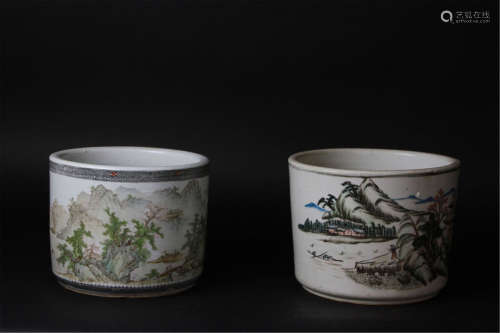 Antique Chinese Porcelain Planters