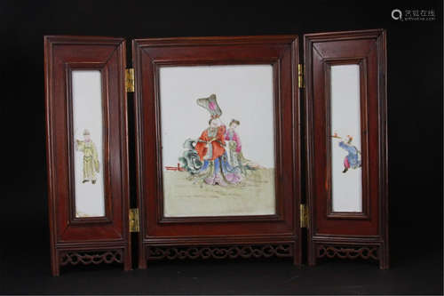 Antique chinese Porcelain Plaques