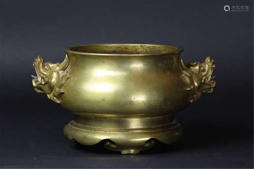 Antique Chinese Bronze Incense Burner