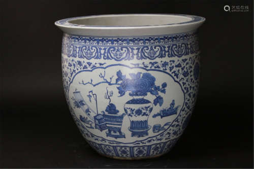 Vintage Chinese Porcelain fish Bowl