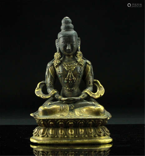 Antique Chinese Bronze Buddha