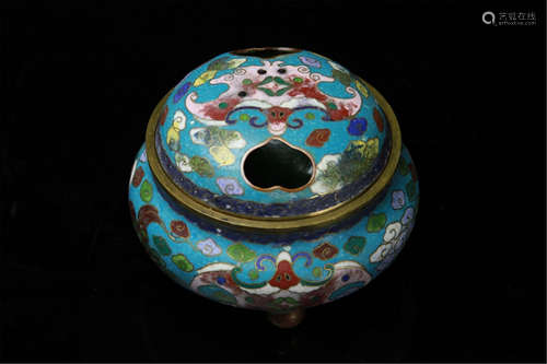 Antique Chinese  Cloisomn Incense Burner