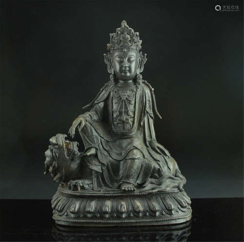 Large Chinese Bronze Buddha