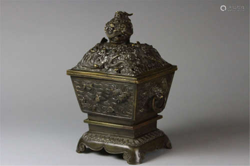 Huge Antique Chinese Bronze Censer