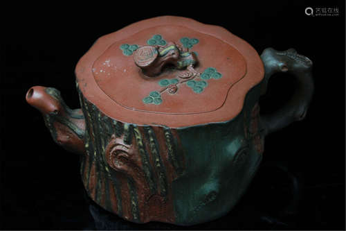 Antique Chinese Yinxin Teapot