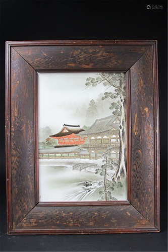 Antique Chinese Porcelain Plaque