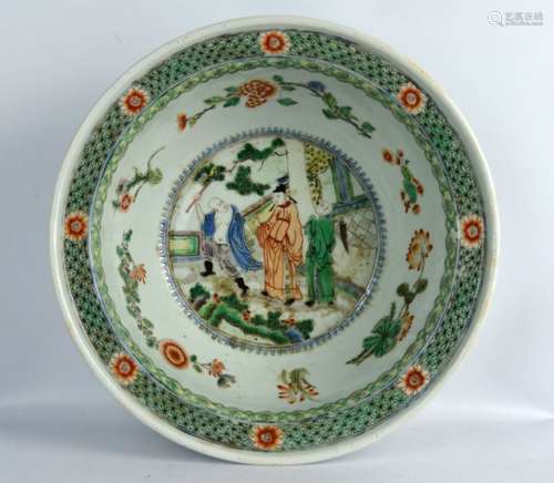 Fine Kangxi Famille Verte Chinese Porcelain Bowl