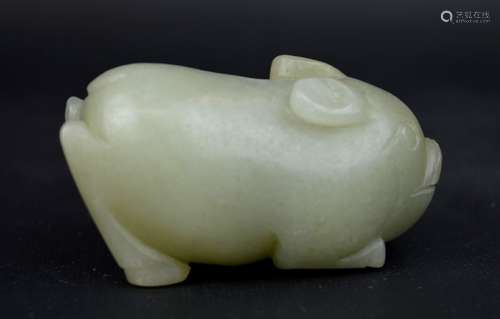 Chinese Ming Dynasty Carved Jade Pig