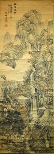 Jian Shangyuan, Zhu lu; Chinese Landscape Scroll