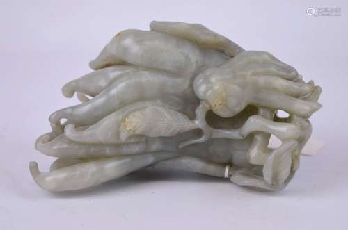 Antique Chinese Carved Jade Buddha's Hand Citron