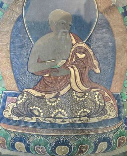 Antique Tibet Lohan Thanka