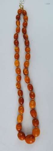 71 Grams of Butterscotch Amber Graduated Beads