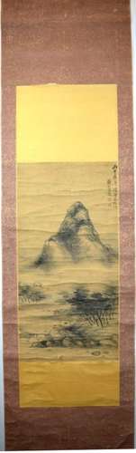 Jing Shan; Mi Fu Style Landscape on Scroll