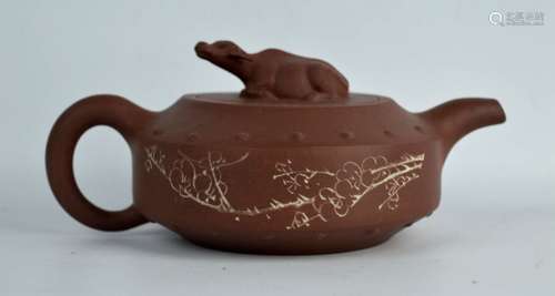 Chinese Republic Yixing Teapot, Buffalo Cover