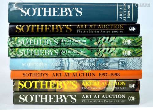 8 Volumes - Sotheby's Art at Auction 1989-1998