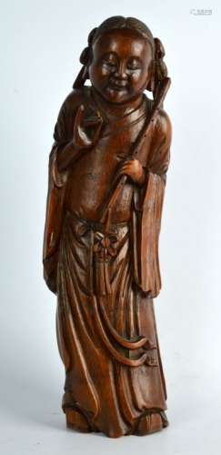 Large Chinese Qing Dynasty Bamboo Carving