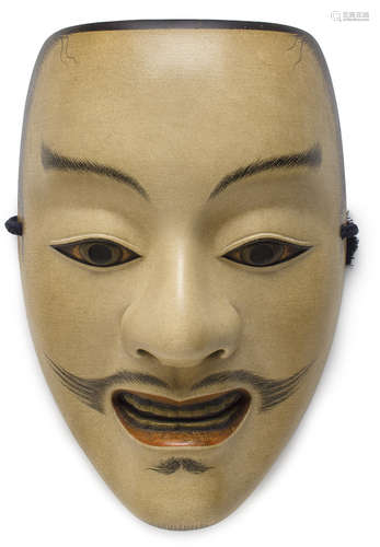 A mask for the Noh drama: Shintai (Youthful Deity) By Nagasawa Ujiharu (1912-2003), Showa era (1921-1989), 20th century)