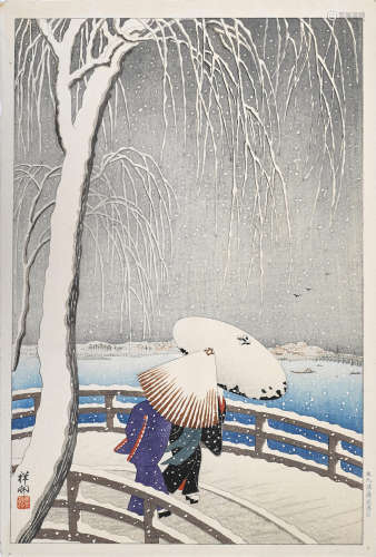 Ohara Koson (Shoson) (1877-1945) One woodblock print