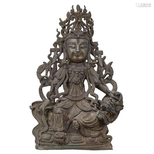 Chinese Bronze Figure of a Bodhisattva Ming Dynasty