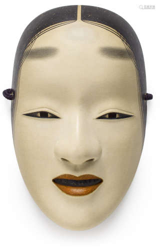 A mask for the Noh drama: Zo onna (Young Woman) By Nagasawa Ujiharu (1912-2003), Showa era (1912-1989), 20th century