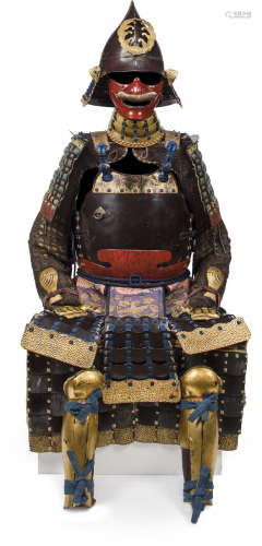 A black and red lacquer armor Edo period (1615-1868), 18th/19th century