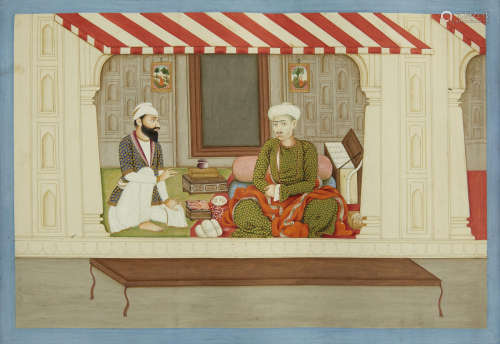 A gem dealer Kangra, Sikh period, mid-19th century