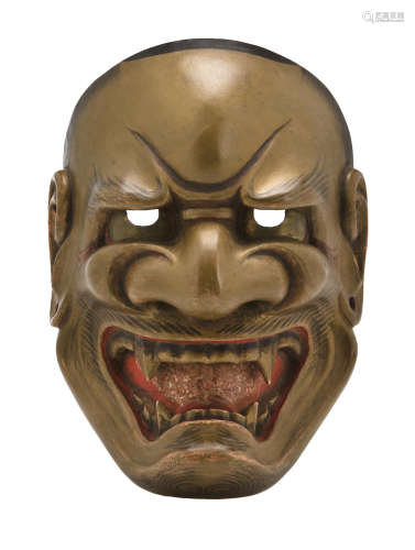 A mask for the Noh Drama: Shishiguchi (Lion Mouth) Edo period (1615-1868), 19th century