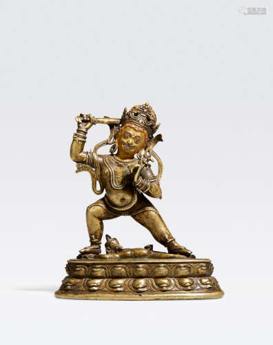 西藏 十二/十三世纪 不动明王铜像