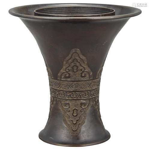 Chinese Bronze Vase 19th Century
