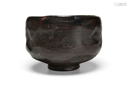 A Black Raku Tea Bowl Edo period (1615-1868), 18th century