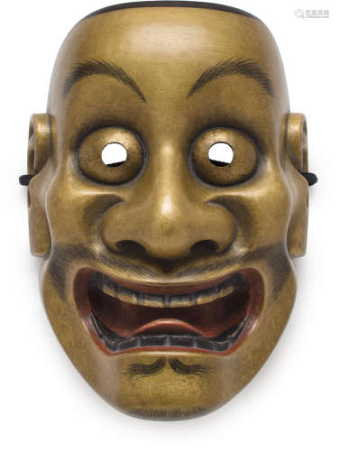 A mask for the Noh drama: Otobide (Hornless Demon) By Nagasawa Ujiharu (1912-2003), Showa era (1912-1989), 20th century